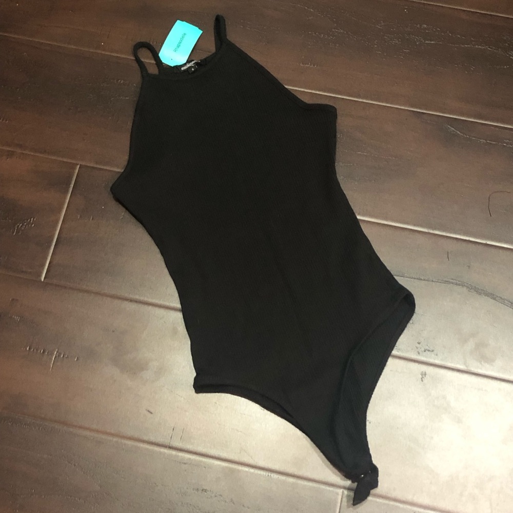 NWT Small Black Tank Top Ribbed Bodysuit